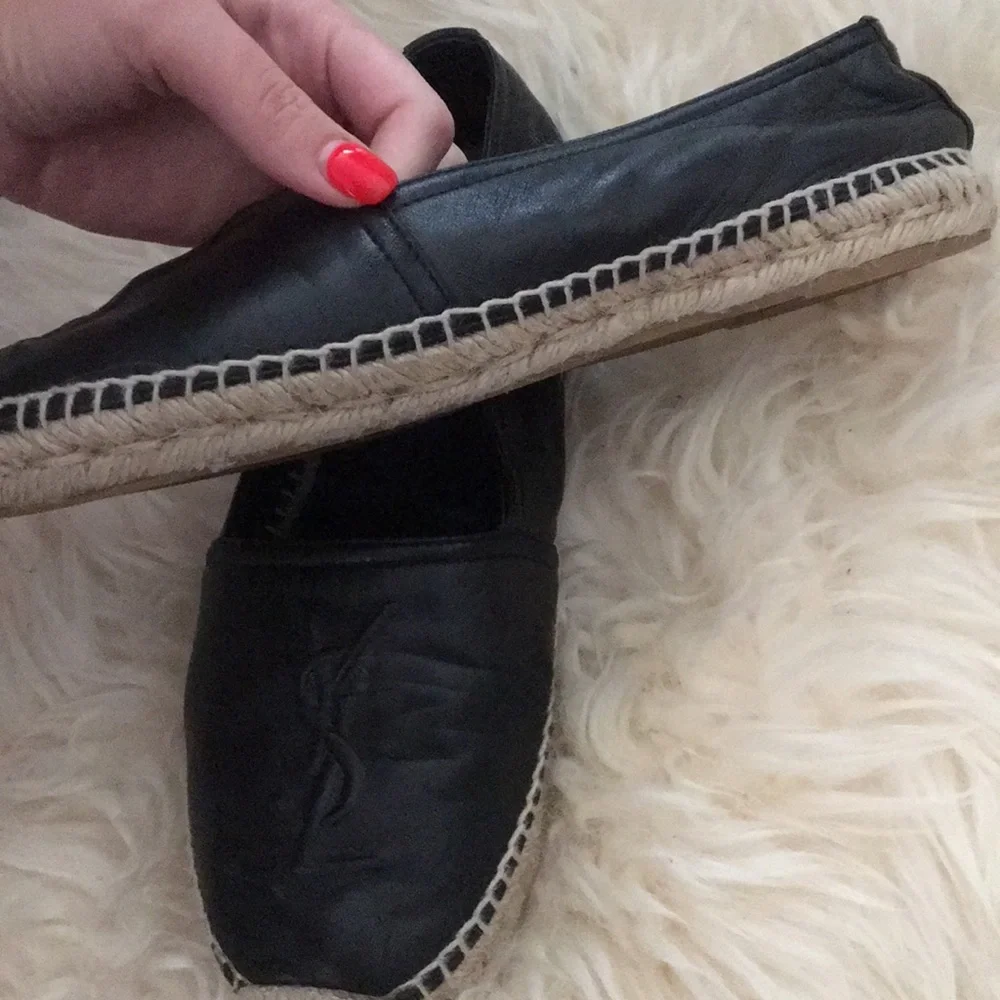 Saint Laurent Black Espadrilles - Picture 5 of 8